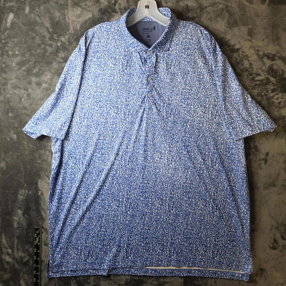 Johnnie-O Men's Short Sleeve Performance Jersey Polo Hitchens Maliblu Sz XXL